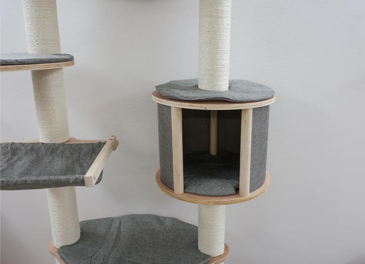 Actual product image Kerbl Wall scratching post Dolomit XL Tofana (185 cm, Grey)
