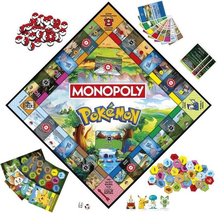 Image du produit Hasbro Spanisches Monopoly Pokemon Brettspiel (Espagnol)