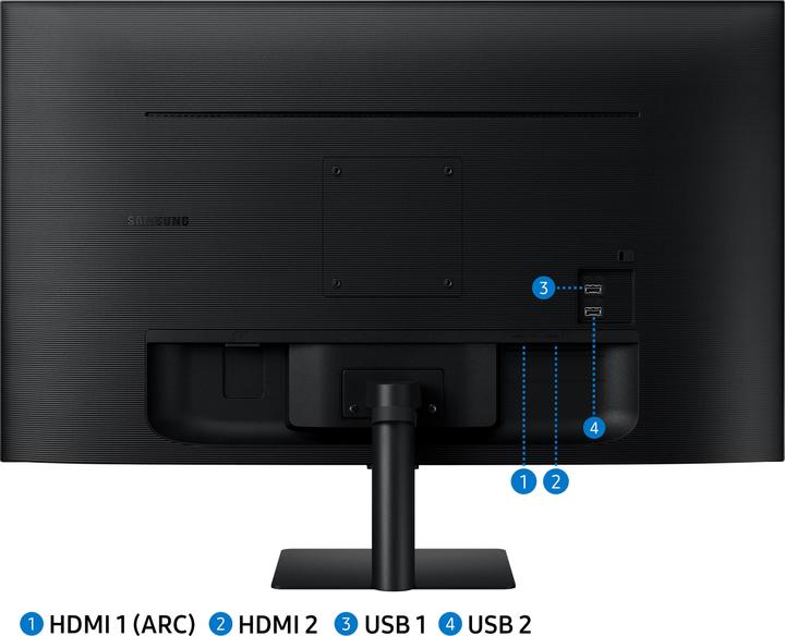 Actual product image Samsung LS32AM500NRXEN (1920 x 1080 pixels, 32")