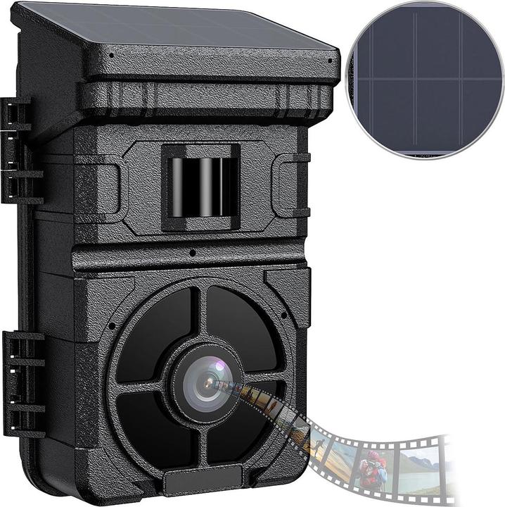 Produktbild VisorTech Full-HD-Wildkamera mit Solarpanel