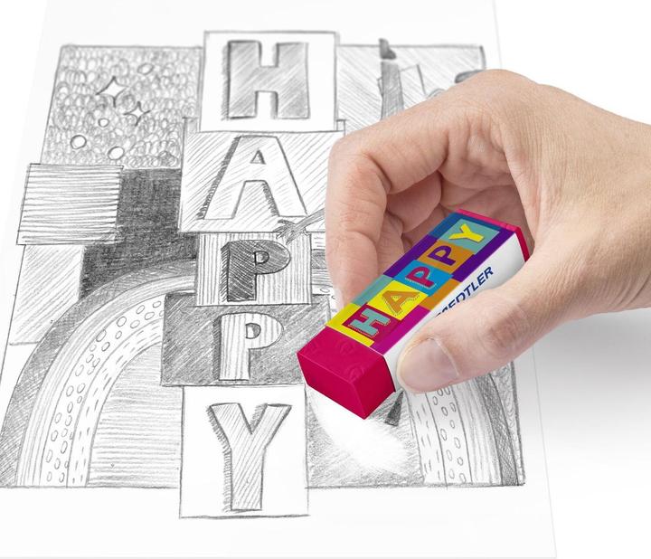 Actual product image Staedtler Eraser Happy 2 pieces
