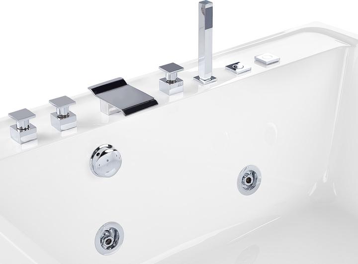 Produktbild Beliani Whirlpool Badewanne freistehend weiss quadratisch 130 x 130 cm TAHUA (339 l, 130 cm, 130 cm)