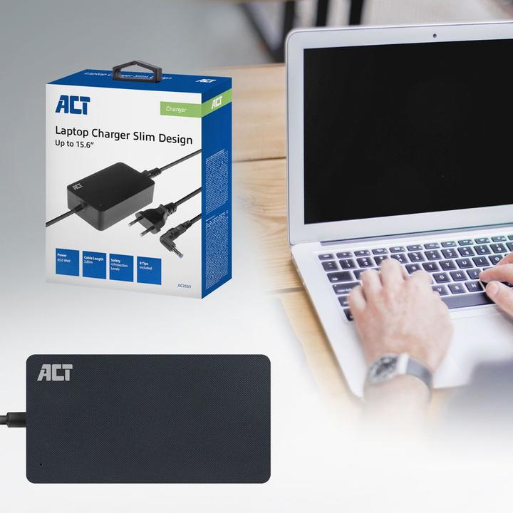 Immagine prodotto Caricabatterie per laptop di dimensioni ridotte 65W (per laptop fino a 15,6 pollici) (65 W)