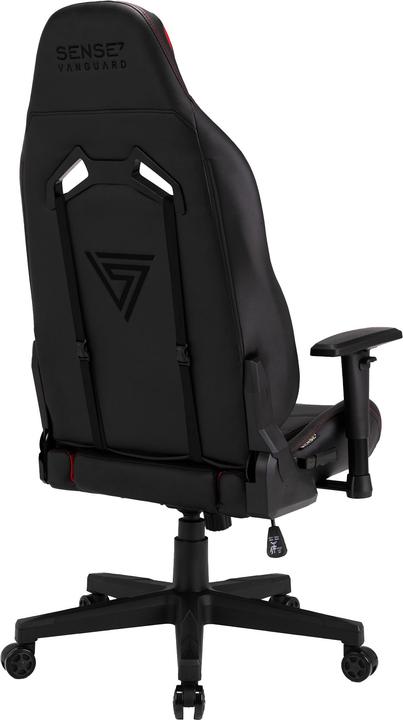 Actual product image Sense Gaming chair Sense7 Vanguard Gaming Chair, Black-red