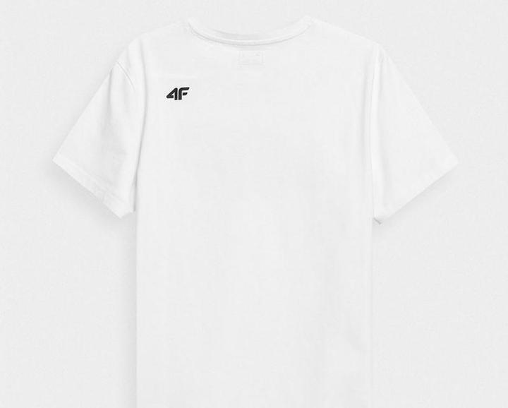 Actual product image 4F T-Shirt WHITE XXL Printed T-Shirt for Men (XXL)