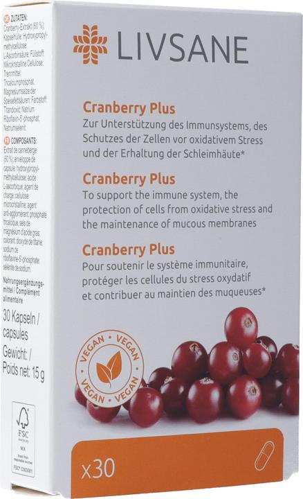 Livsane Cranberry Plus Kaps (30 Stück, Kapseln, 33 g)