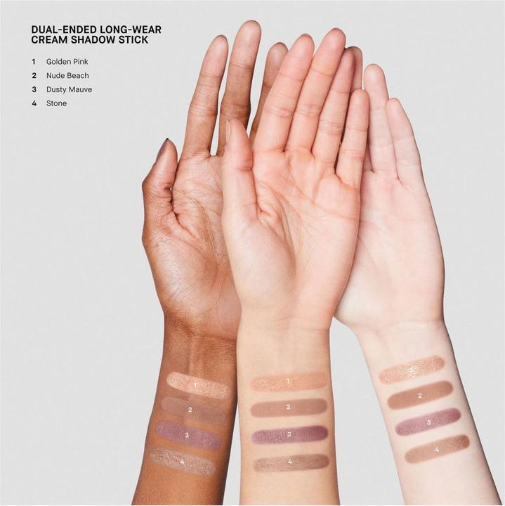 Image du produit Bobbi Brown Dual Ended LW Crème Shadow Set (re) (Rose doré/plage nue, Dusty Mauve/Stone)