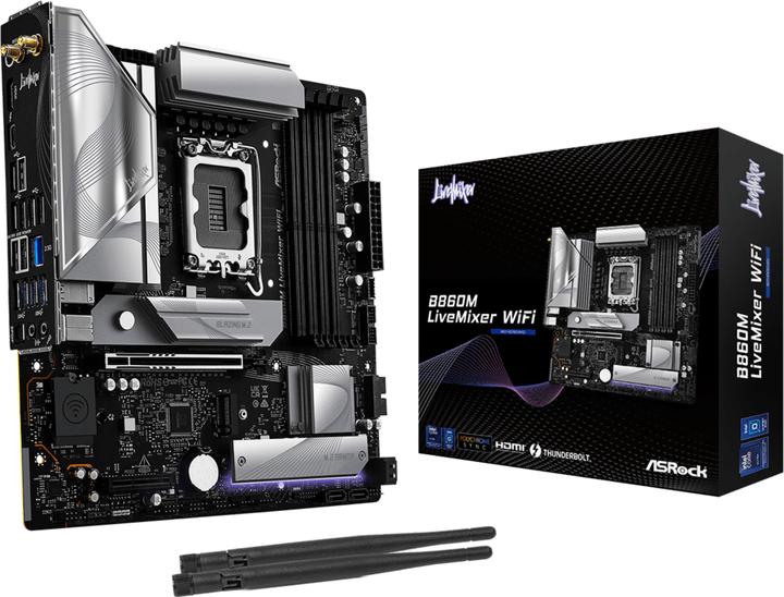 AsRock B860M LiveMixer WiFi DDR5 Intel S retail (Socket S1, Intel B860, mATX)