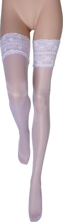Immagine prodotto Levee Satin Sheers Calze autoreggenti, colore 100 bianco, taglia 48-50 (20 DEN, 48 - 50)