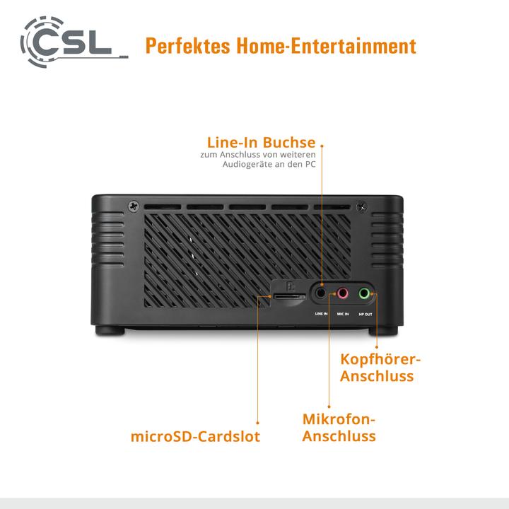 Produktbild CSL Mini-PC X300 (AMD Ryzen 7 5700G, 32 GB, 2000 GB, AMD Radeon Graphics)