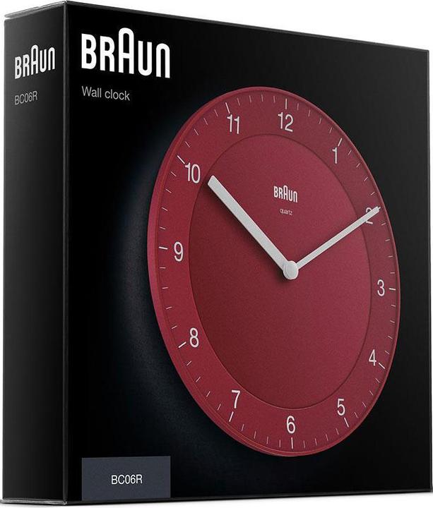 Actual product image Braun BC06R Classic Wall Clock (20 cm)