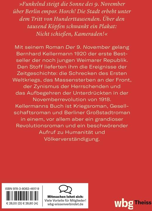 Produktbild Der 9. November (Deutsch, Bernhard Kellermann, 2023)