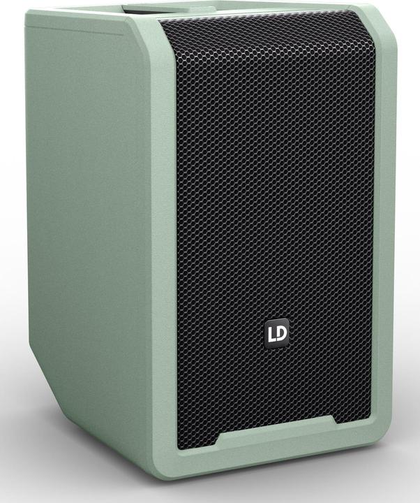 Image du produit LD Systems ANNY® 8 GN - Enceinte portable Bluetooth® PA avec batterie et mixeur, Adventure Green (Actif, 1x 80 W)