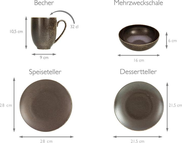 Produktbild CreaTable Rusty (16 Stück)