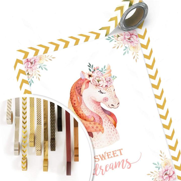 Produktbild Trenddeko Kvilis - Sweet Dreams - Einhorn mit Blumenkranz (80 x 100 cm)