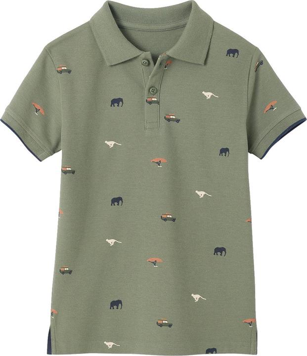 Actual product image Vertbaudet Jungen Poloshirt mit Allover-Print (128)