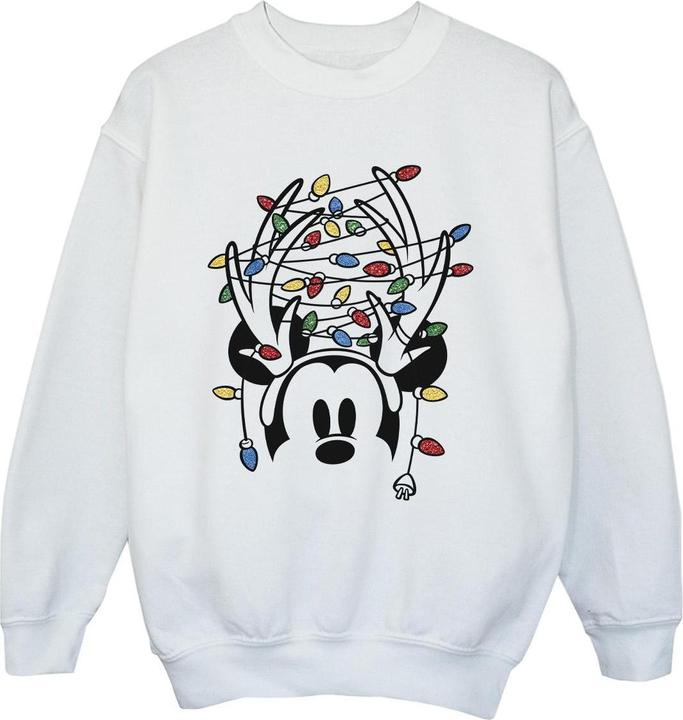 Disney Mickey Mouse Christmas Head Lights Sweatshirt Jungen