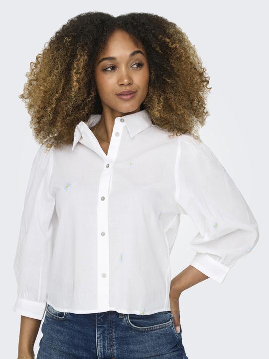 Immagine prodotto Only Colletto camicia Box fit Polsini con bottone Taglio manica voluminoso Camicia Camicia Camicia (XS)