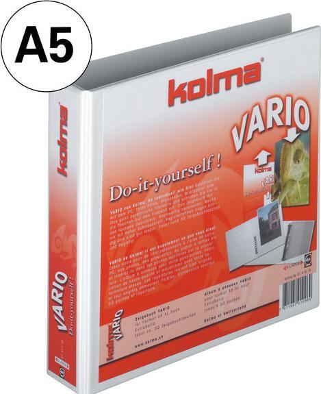 Actual product image Kolma Ring binder Vario A5 XL 2 rings filling height 3 cm white (A5, 47 mm, 1 Piece)