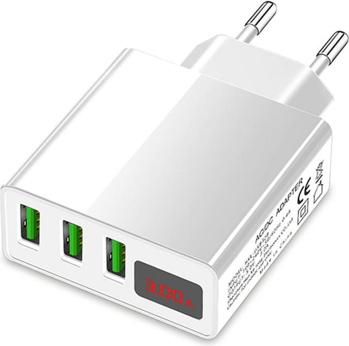 Produktbild Eaxus USB-Ladegerät 3-Fach mit Spannungsanzeige (45 W)