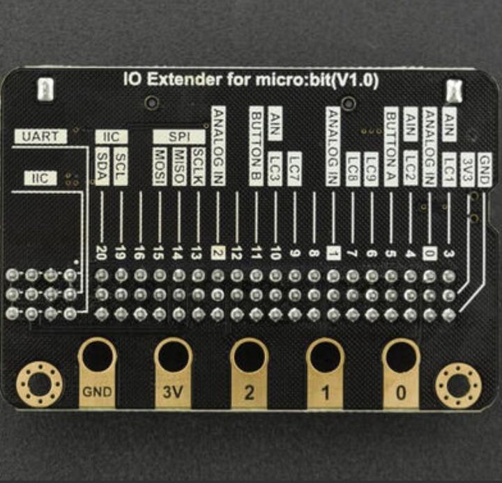 Actual product image DFRobot micro:IO IO Expansion Board for BBC micro:bit