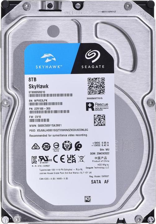 Produktbild Seagate SkyHawk (8 TB, 3.5", CMR)