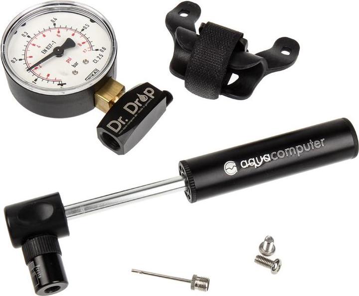 Actual product image Aqua Computer Dr. Drop pressure tester including air pump