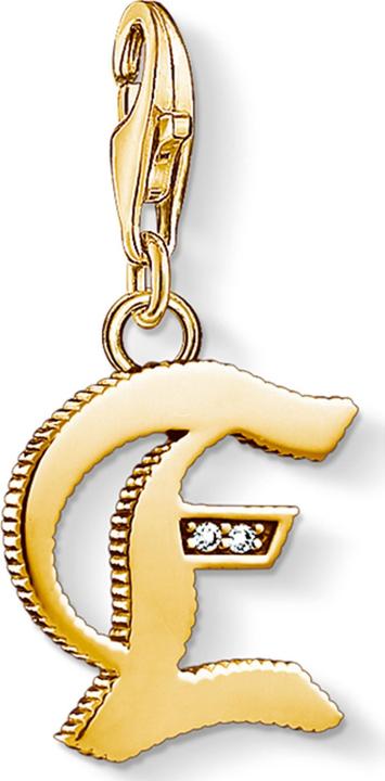 Thomas Sabo Charm-Anhänger Buchstabe E gold (925er Silber)