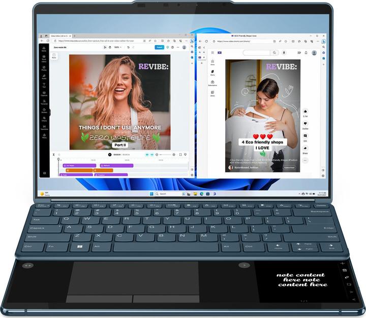 Image du produit Lenovo Yoga Book 9 (13.30", Intel Core Ultra 7 155U, 32 Go, 1000 Go, CH)