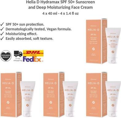 Immagine prodotto Helia-D Hydramax Spf50+ Crema viso protettiva solare con filtro 40Ml (Crema solare viso, SPF 50, 40 ml)