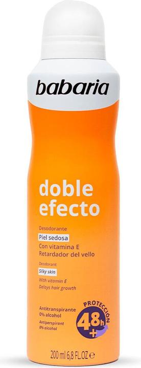 Actual product image Babaria Deodorant Spray Doble Efecto 200ml (Spray, 200 ml)