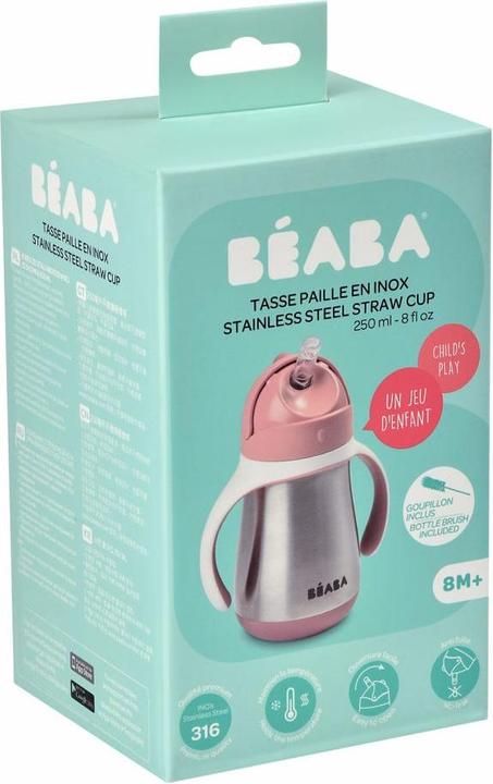 Actual product image Beaba Straw Cup Inox