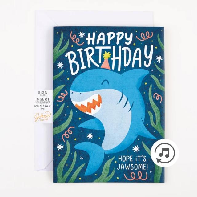 Immagine prodotto Joker Greeting Biglietto musicale infinito Baby Shark Birthday -