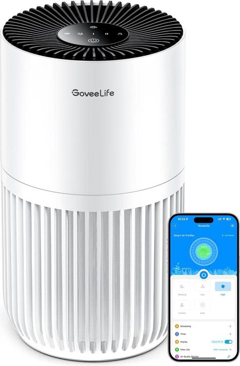 Immagine prodotto GoveeLife Mini-Luftreiniger H7127 mit HEPA Smart Filter & App-Steuerung (35 m²)