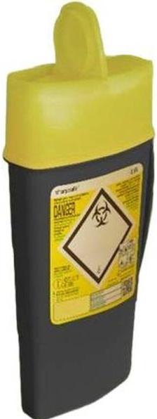 Produktbild Sharpsafe Entsorgungsbox 5th Generation mit Tragegriff grosse Öffnung ohne Abkopplung