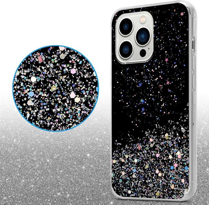 Image du produit Cadorabo Couverture TPU paillettes scintillantes (Apple iPhone 13 Pro)
