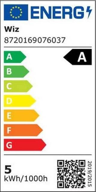 Etichetta energetica WiZ Lampada a filamento (E27, 4.30 W, 903 lm, 1 x, A)