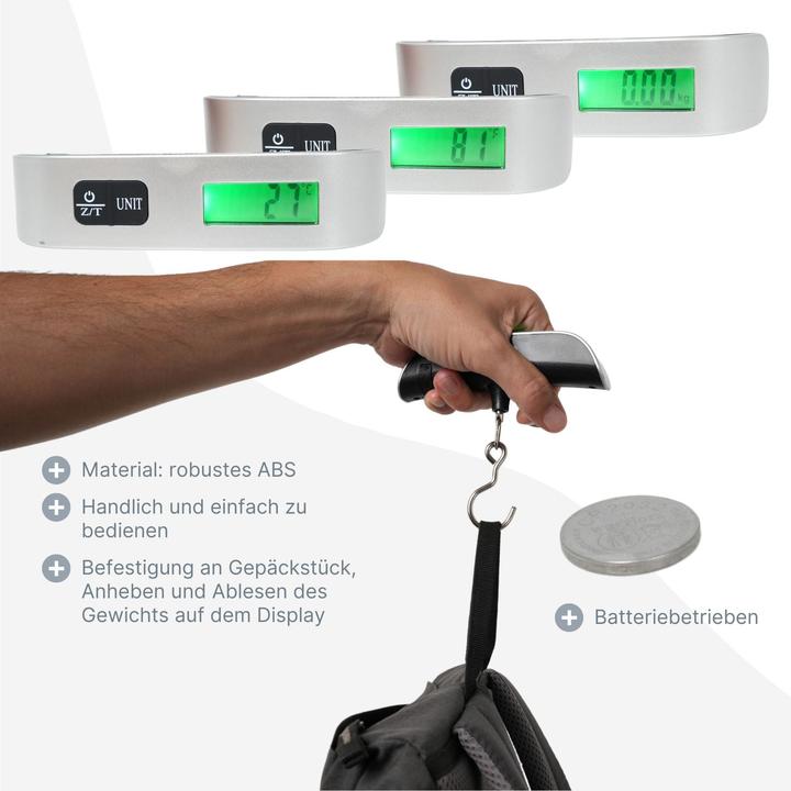 Image du produit Hermex Balance de voyage numérique (Pèses bagage)