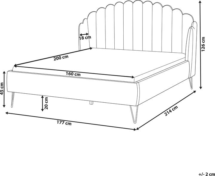 Actual product image Beliani Ambillou (160 x 200 cm)
