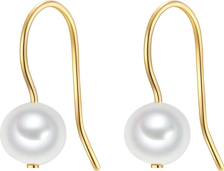 Valero Pearls Damen Sterling Silber Süsswasser-Zuchtperle gelbgold - 28653 (Sterling Silber)