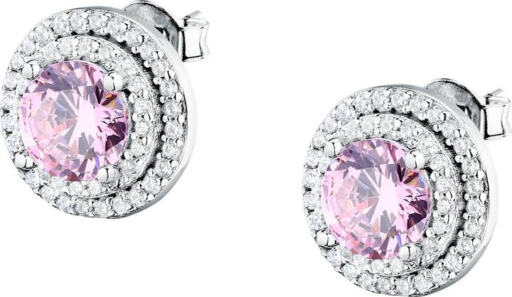 Image du produit Morellato Shiny Silver Earrings With Pink Zircon Tesori Saiw273 (Argent 925)