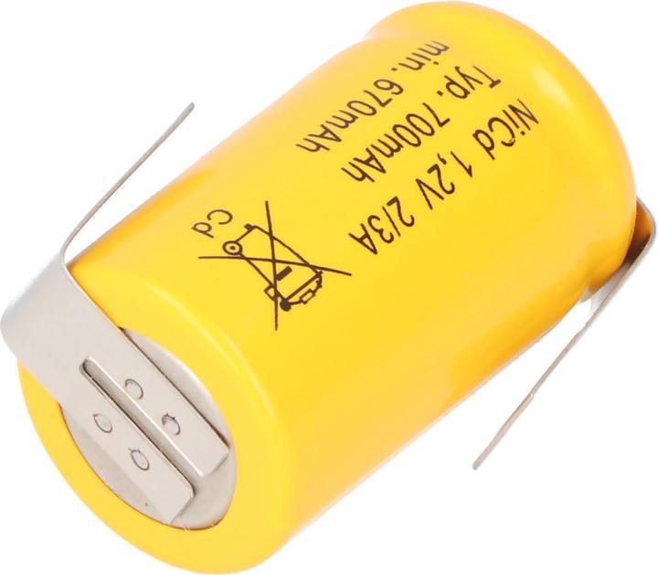 Produktbild Mexcel Spezial-Akku 2/3 A Z-Lötfahne (1.20 V, 670 mAh)