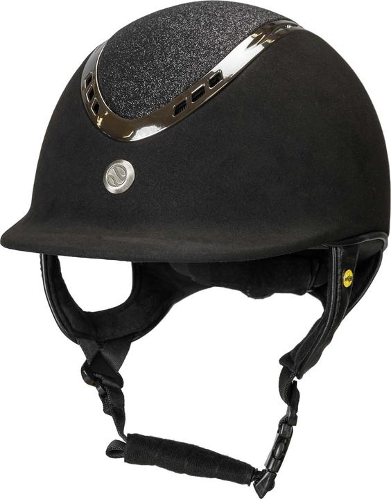 Back on Track casco da equitazione in microfibra con pomello eq3 pardus (59 - 60 cm)