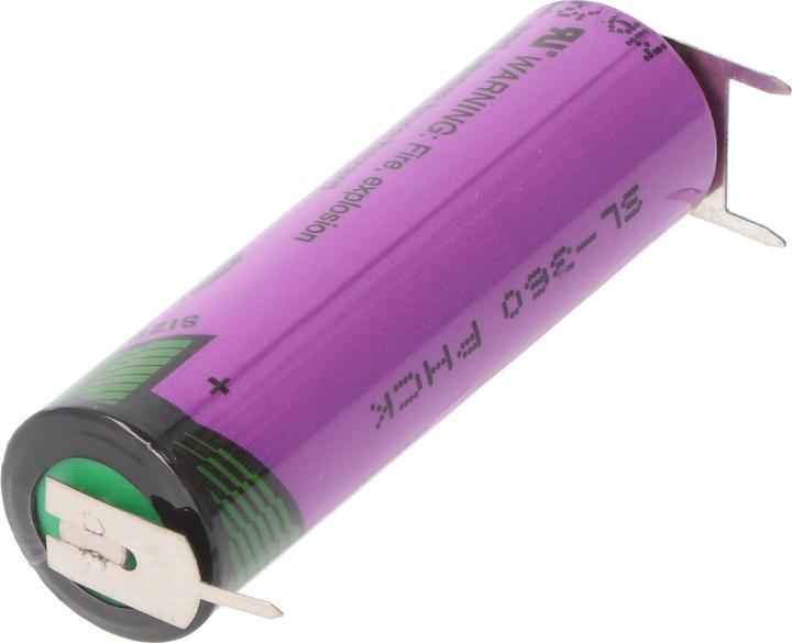 Actual product image Tadiran Lithium Batterie SL-360/PT mit Lötfahnen mit 3er Print Kontakten (1 pcs., AA, 2300 mAh)