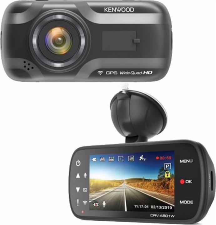 Actual product image Kenwood Corp. DRV-A501W (Wi-Fi, GPS receiver, Accelerometer, WQHD)