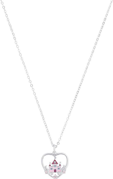 Prinzessin Lillifee Halsschmuck für Mädchen, 925 Sterling Silber, Zirkonia synth. | Herz (Silber 925)