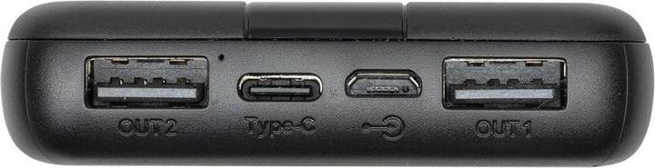 Actual product image Rivacase VA2041 10000 mAh Black Type-C input / output portable battery (10000 mAh, 10 W, 37 Wh)