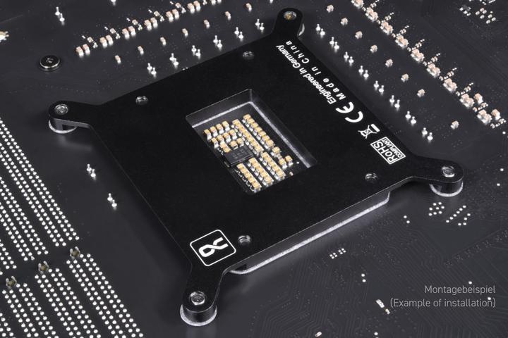 Actual product image Alphacool Apex Backplate XPX/Eisbaer LGA 1700 Metal Full Cover