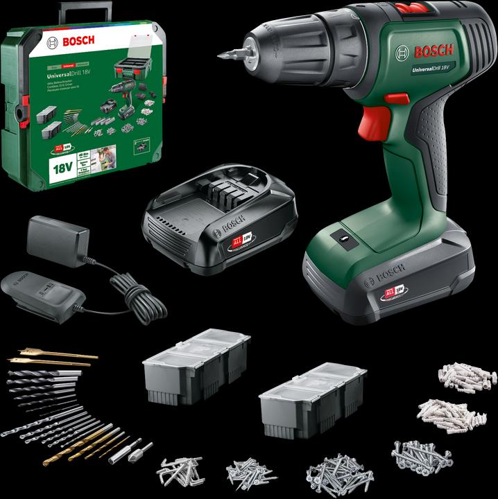 Produktbild Bosch Home & Garden UniversalDrill 18V + SystemBox (Akkubetrieb)