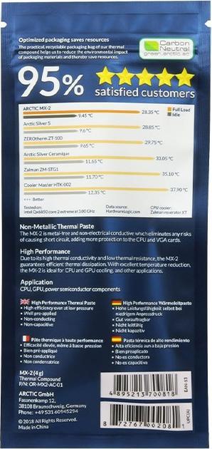 Produktbild Arctic Mx-2 (5.60 W/m K, 4 g)